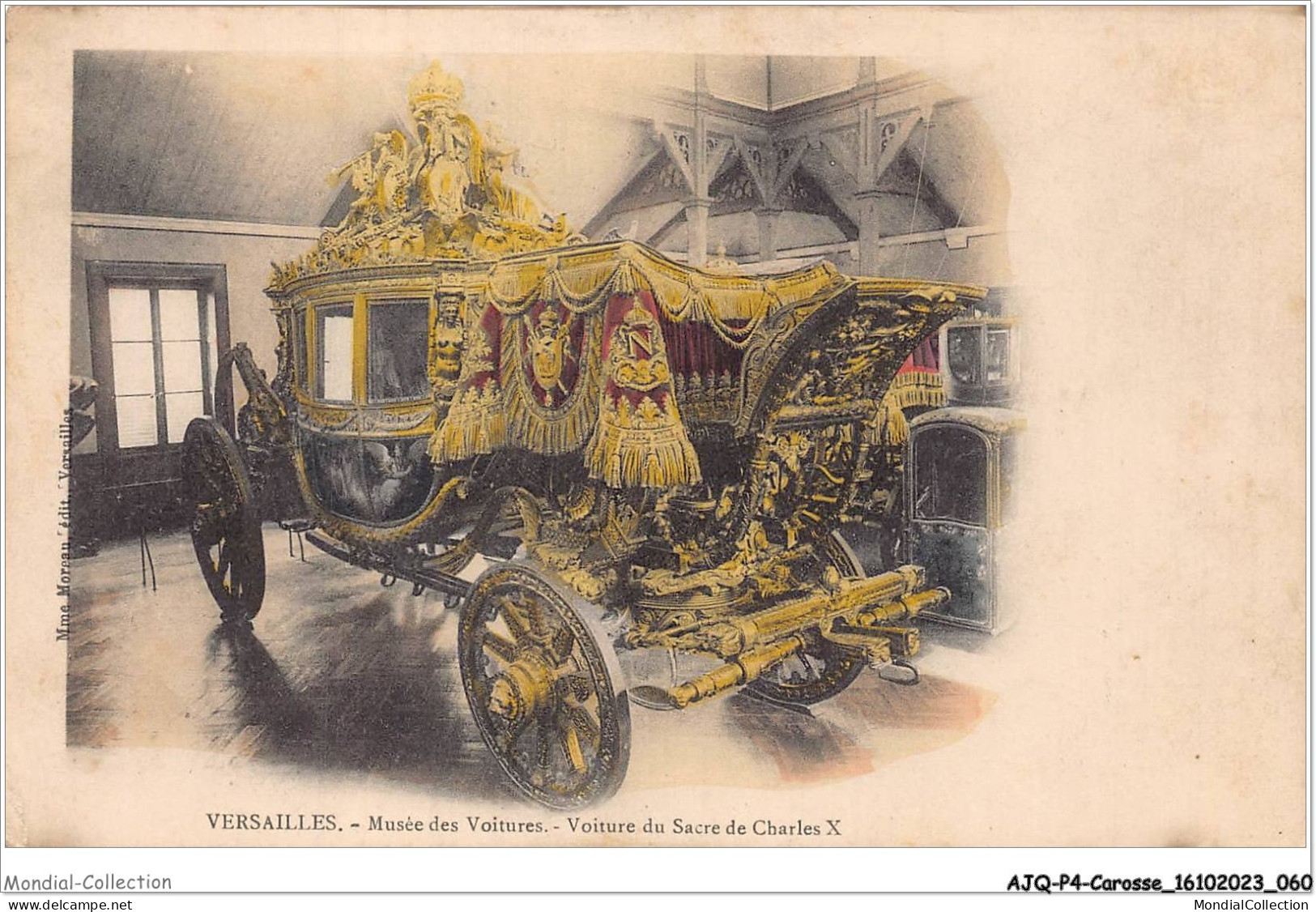 AJQP4-0390 - CAROSSE - VERSAILLES - MUSEE DES VOITURES - VOITURE DU SACRE DE CHARLLES X  - Otros & Sin Clasificación