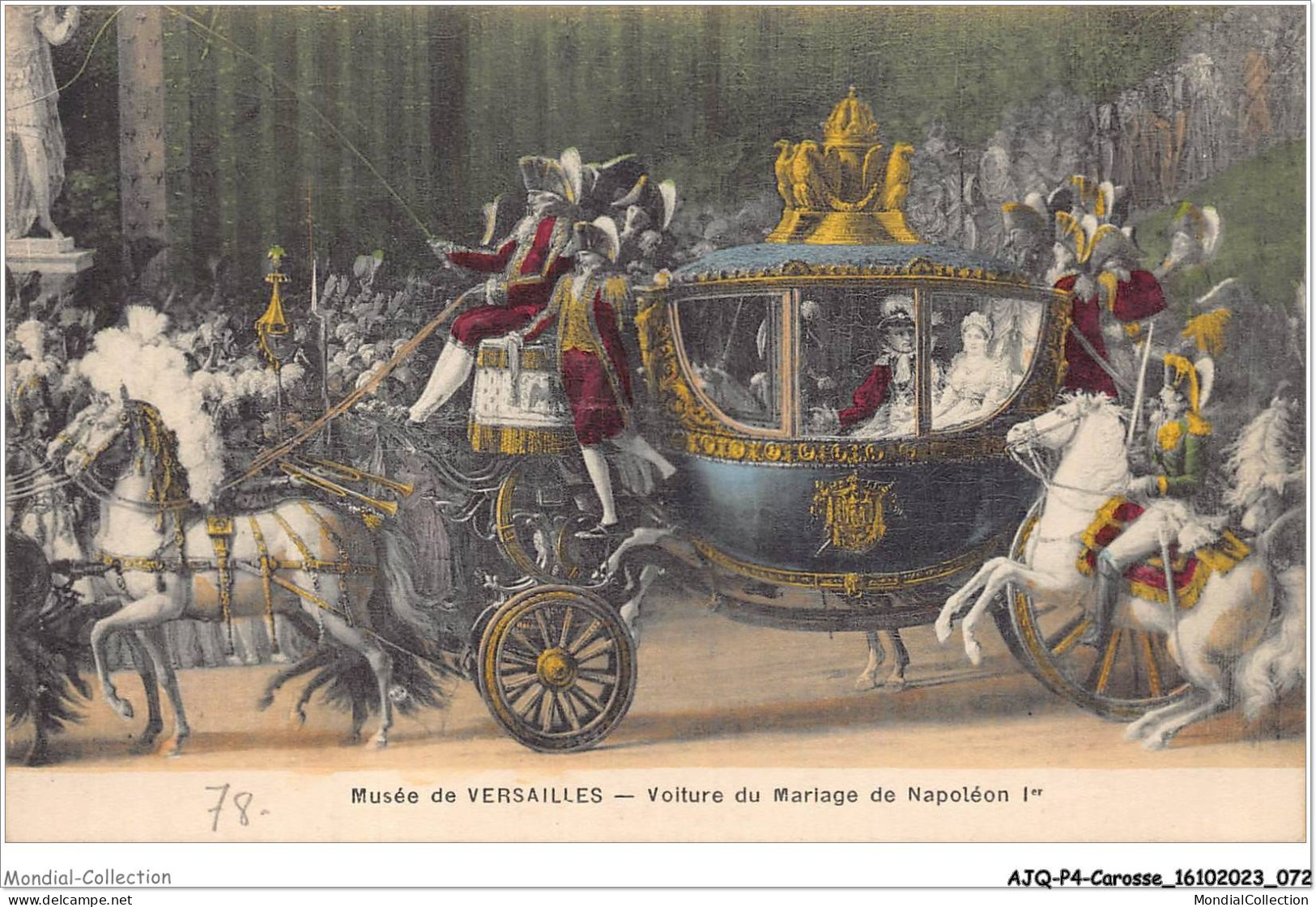 AJQP4-0396 - CAROSSE - MUSEE DE VERSAILLES - VOITURES DU MARIAGE DE NAPOLEON 1er  - Autres & Non Classés