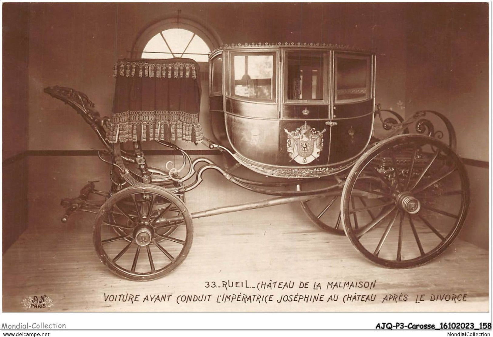 AJQP3-0350 - CAROSSE - RUEIL - CHATEAU DE LA MALMAISON - VOITURE AYANT CONDUIT L'IMPERATRICE JOSEPHINE  - Autres & Non Classés