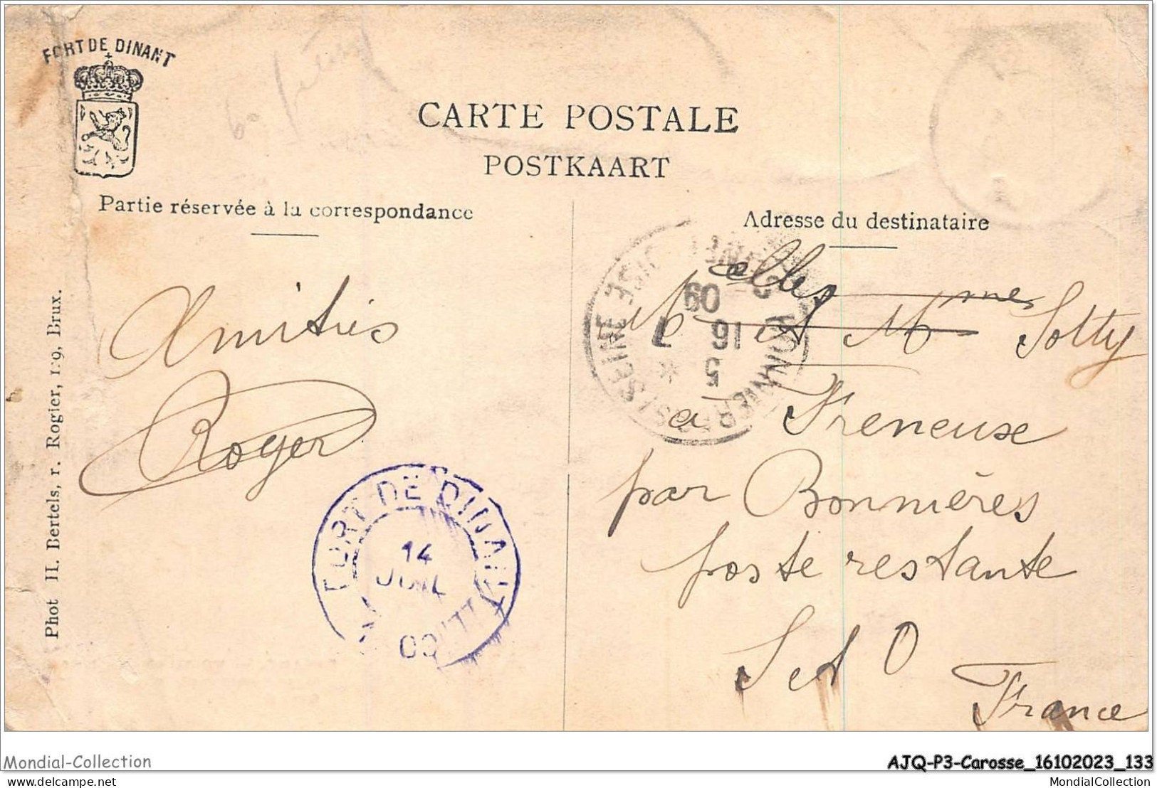 AJQP3-0337 - CAROSSE - DINANT - VOITURE DE Mme DE MAINTENON AU MUSEE DE LA CITADELL E  - Other & Unclassified