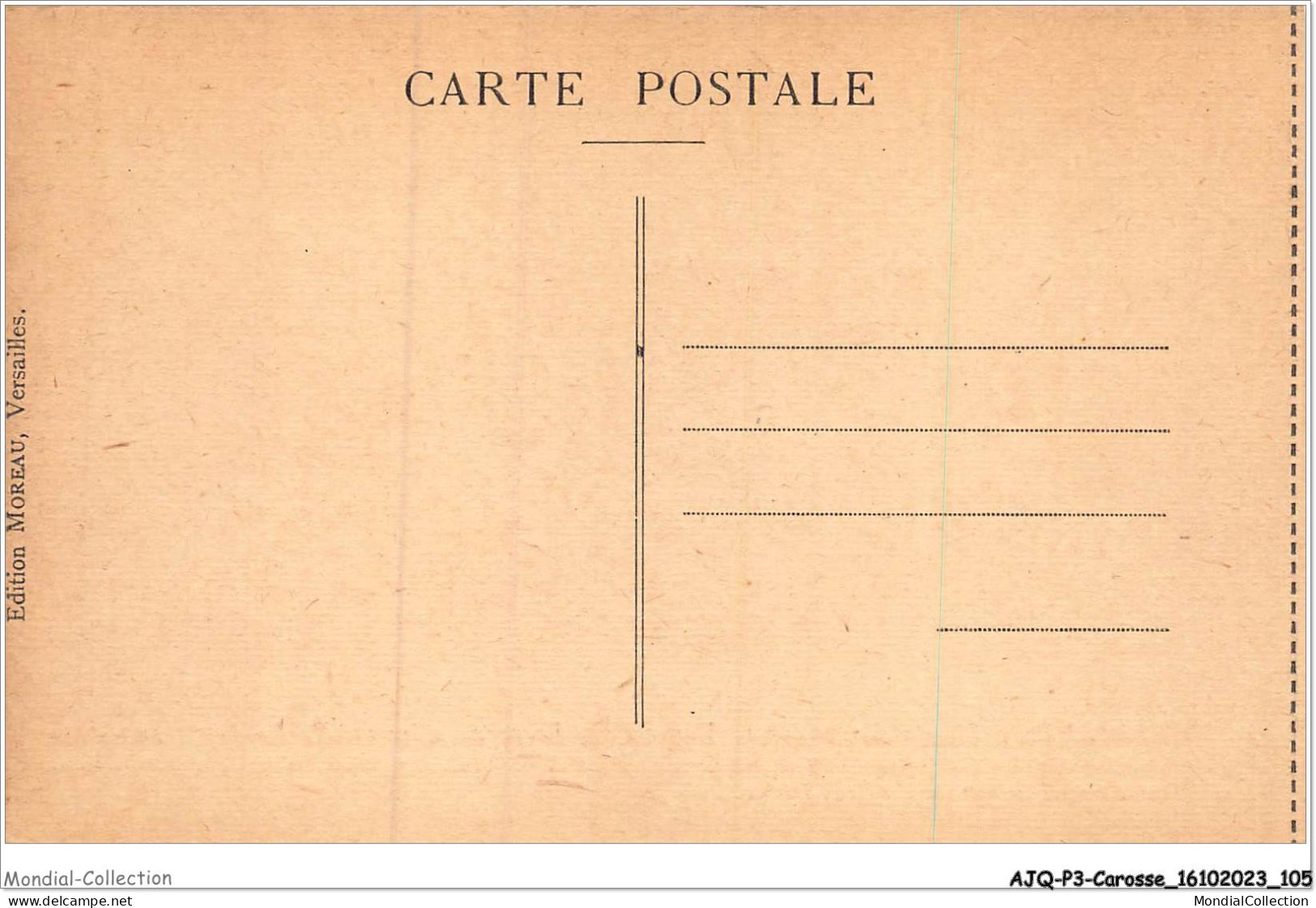 AJQP3-0323 - CAROSSE - VERSAILLES - MUSEE DES VOITURES  - Sonstige & Ohne Zuordnung