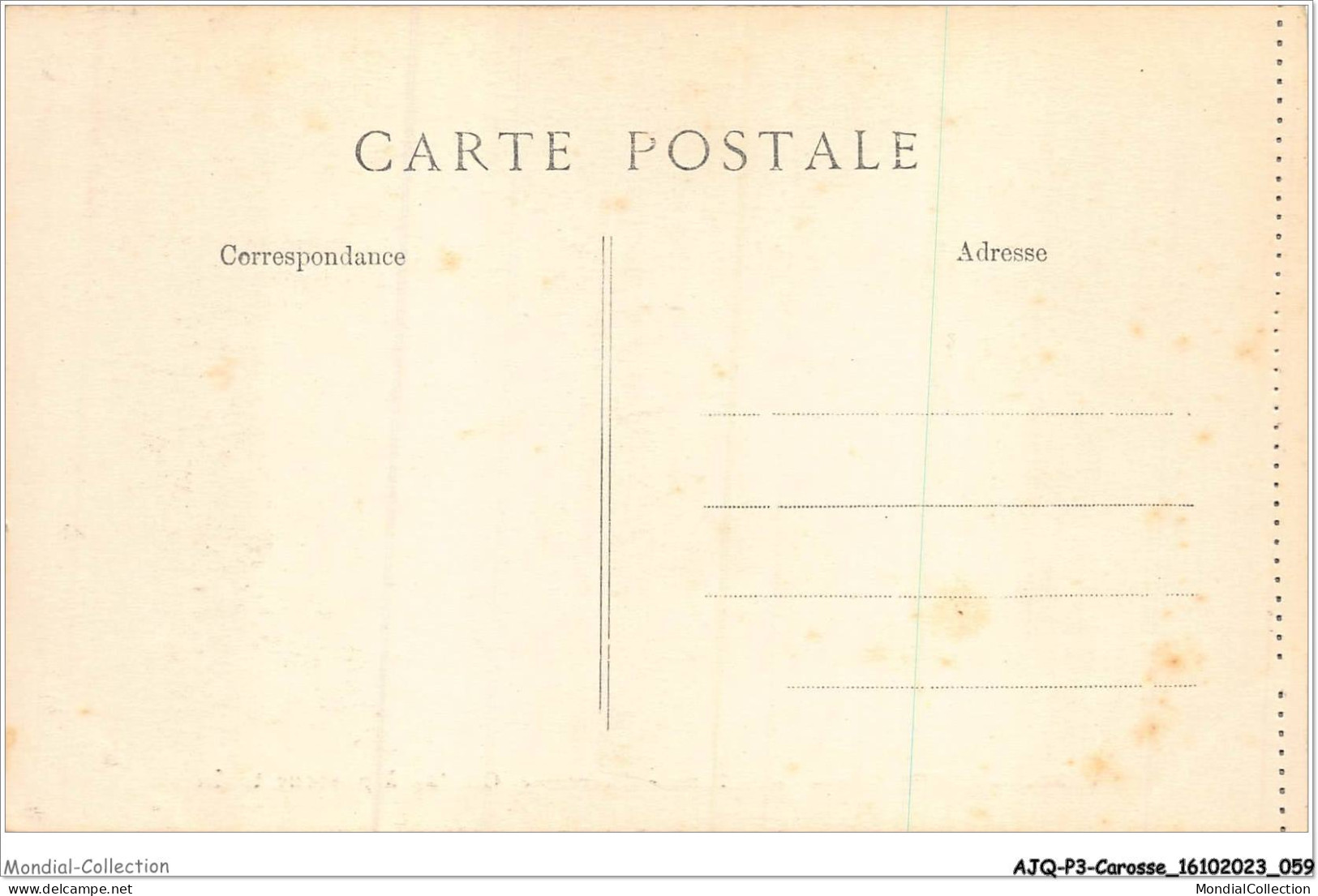 AJQP3-0300 - CAROSSE - PARIS - MUSEE DE CLUNY - CAROSSE - CHAINE A PORTEUR TRAÎNEAU  - Other & Unclassified