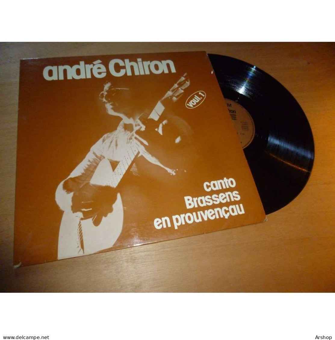 ANDRÉ CHIRON Canto GEORGES BRASSENS En Provencau - SAPEM SAP 204 Lp 1979 - Otros - Canción Francesa