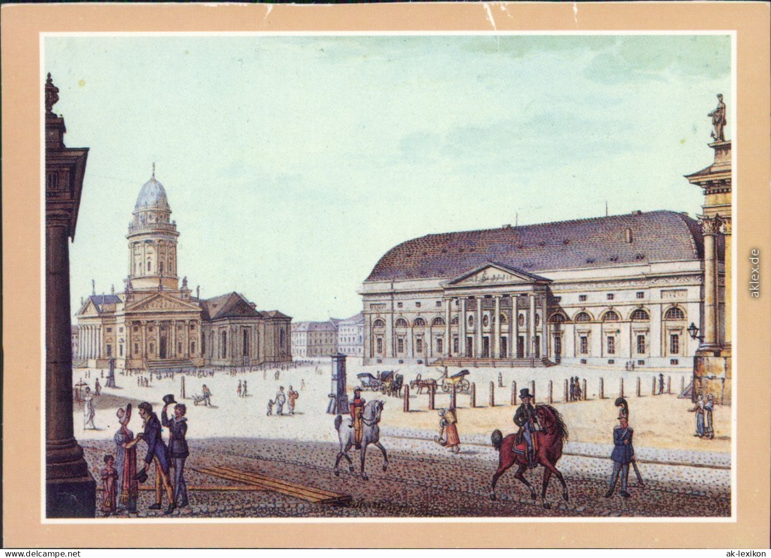 Berlin Berlin Um 1820 - Der Gendarmenmarkt Mit Dem Konzerthaus  Aquarell 1989 - Mitte