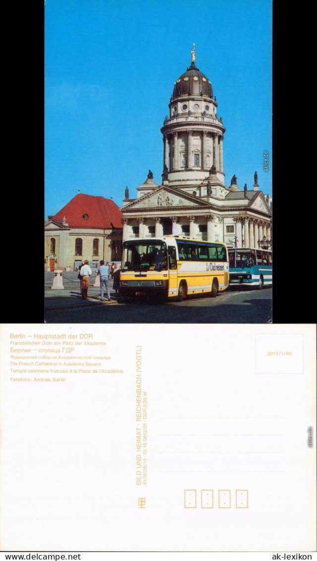 Ansichtskarte Mitte Berlin Französischer Dom Am Platz Der Akademie 1988 - Mitte