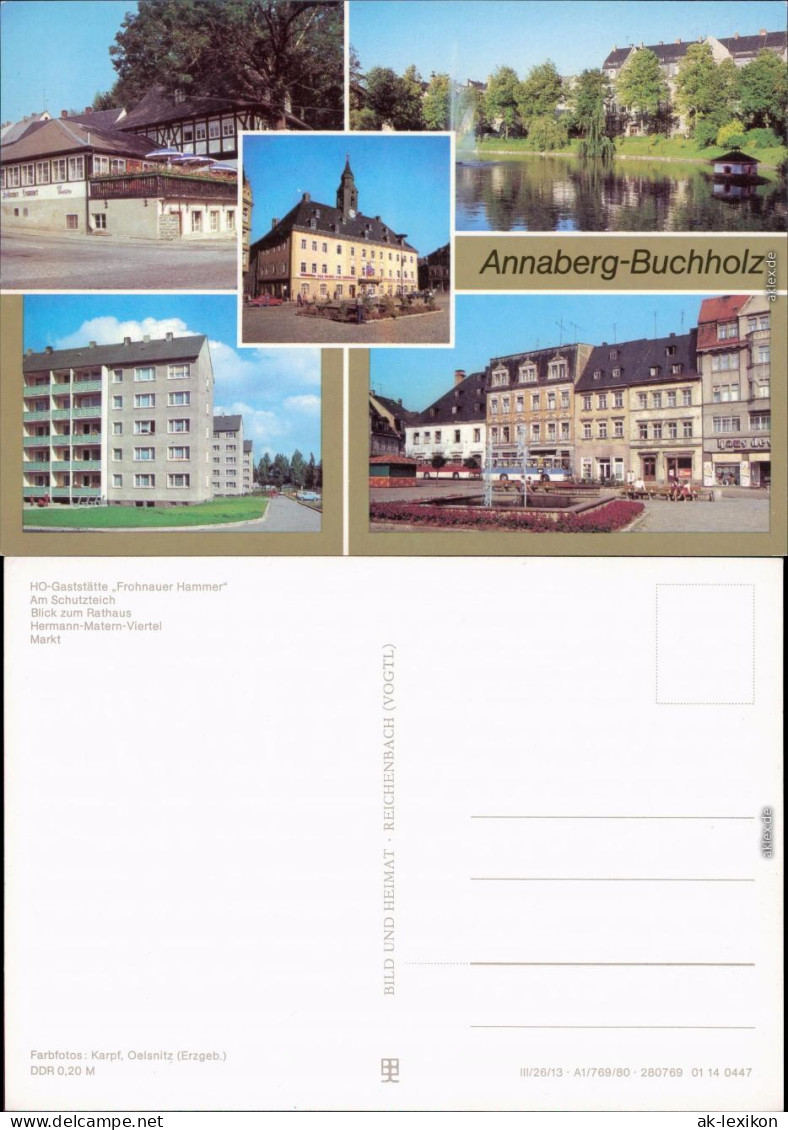 Annaberg-Buchholz Ho-Gaststätte Hermann-Matern-Viertel, Markt 1980 - Annaberg-Buchholz