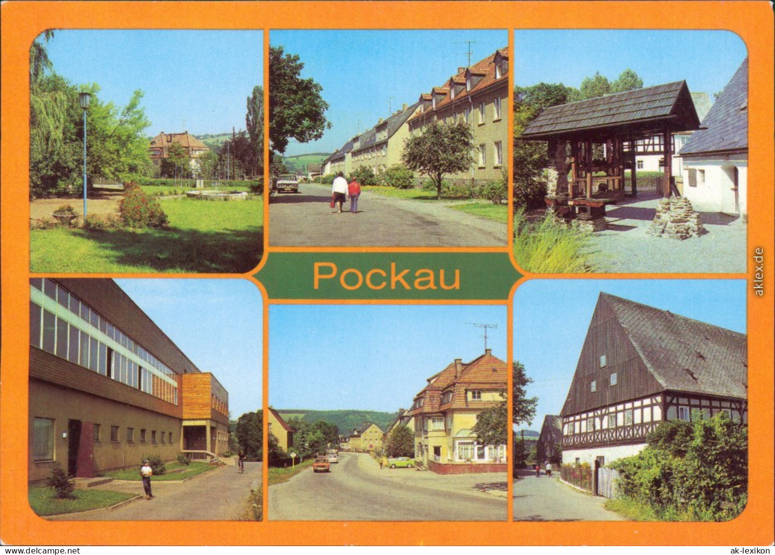 Pockau (Erzgebirge) Kurpark, Max-Roscher-Straße, Museum Oelmühle,   1984 - Altri & Non Classificati
