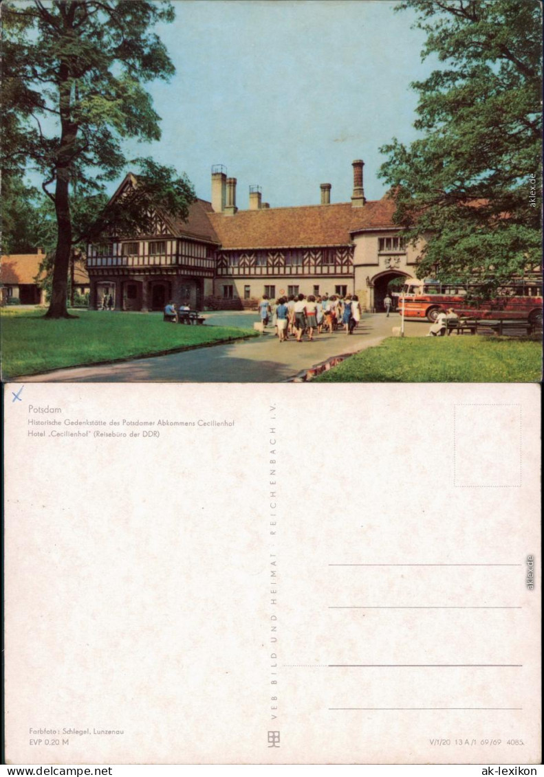 Potsdam Cecilienhof, Historische Gedenkstätte Des Potsdamer Abkommens 1969 - Potsdam