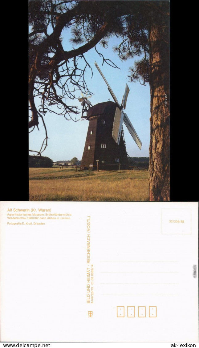 Alt Schwerin Agrarhistorisches Museum, Erdholländermühle 1988 - Autres & Non Classés