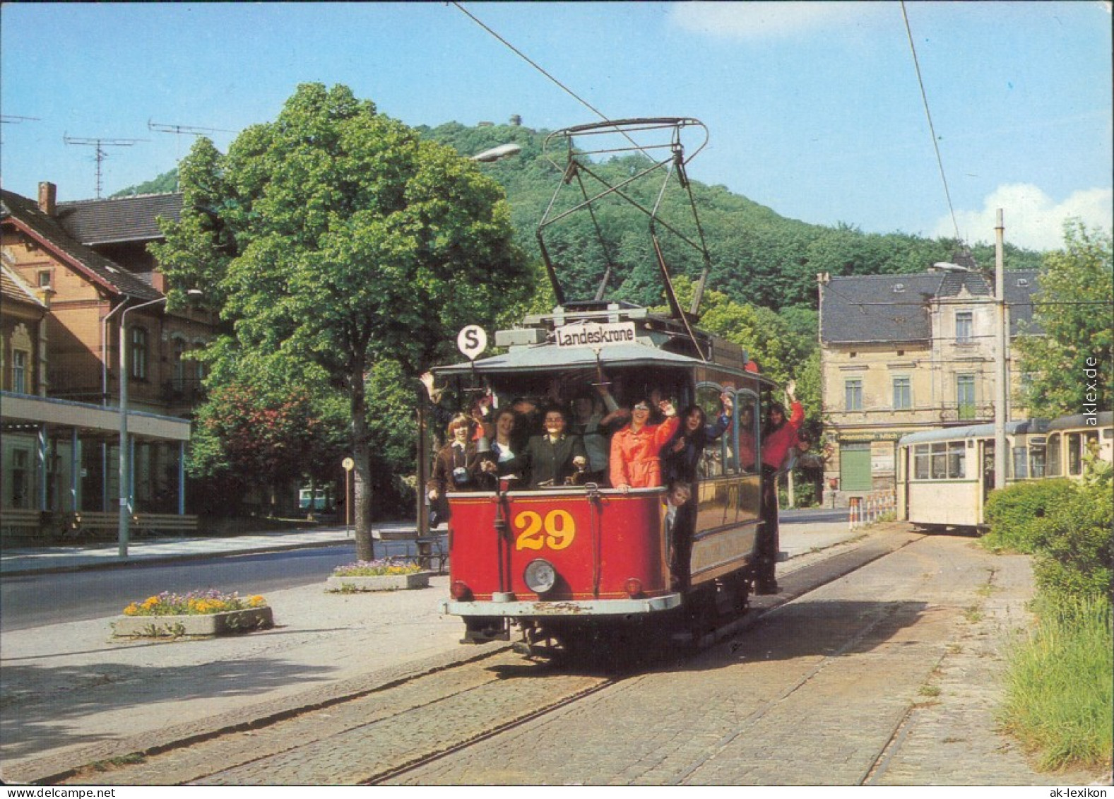 Görlitz Zgorzelec Straßenbahn-Oldtimer Ansichtskarte G1985 - Görlitz