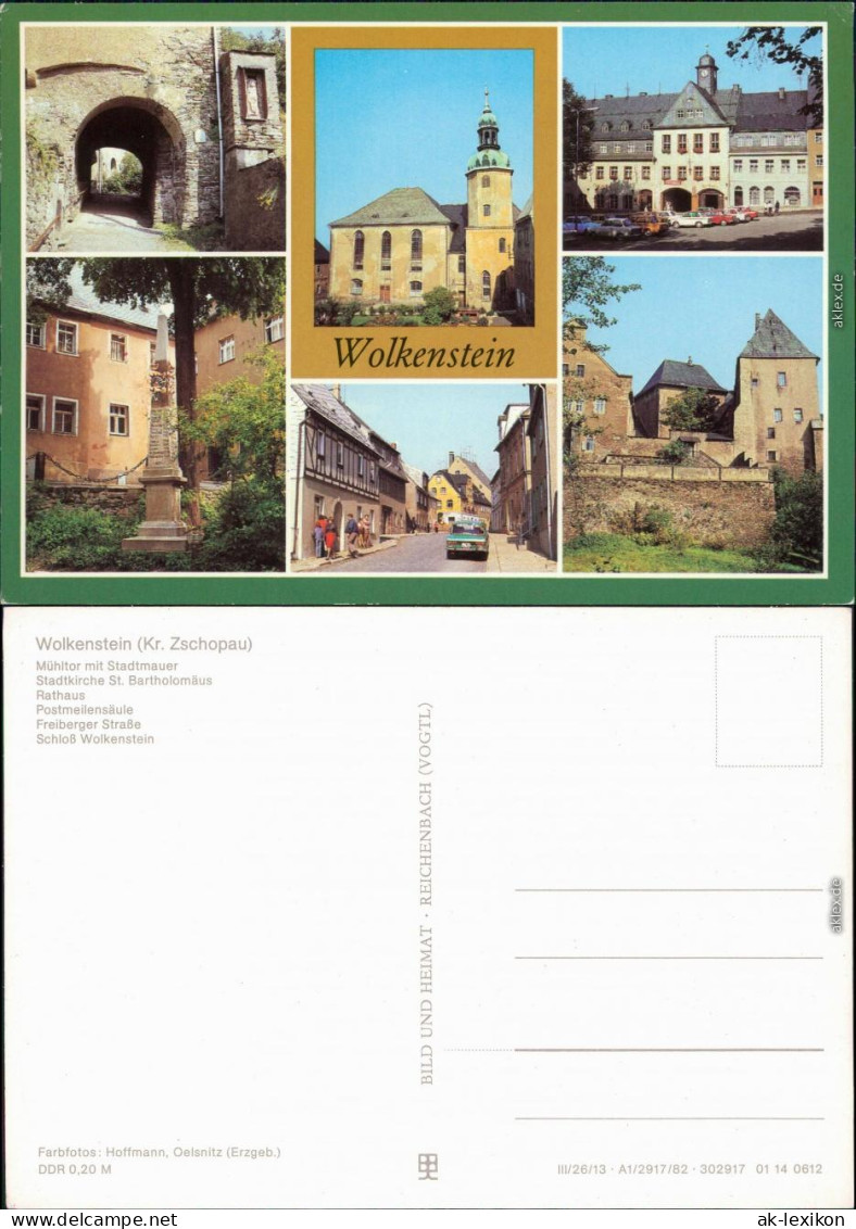 Wolkenstein Ansichten Ansichtskarte  1984 - Wolkenstein