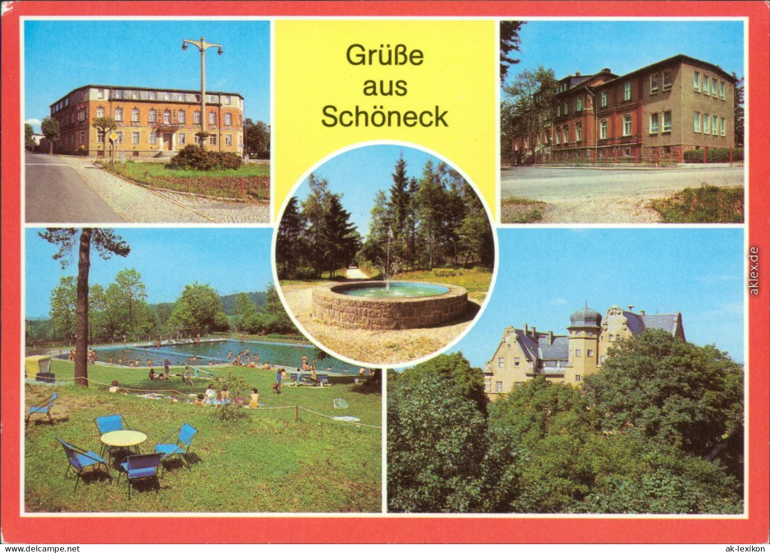 Schöneck (Vogtland) HO-Hotel "Schönecker Hof", Freibad "Haselmühle",  1982 - Otros & Sin Clasificación