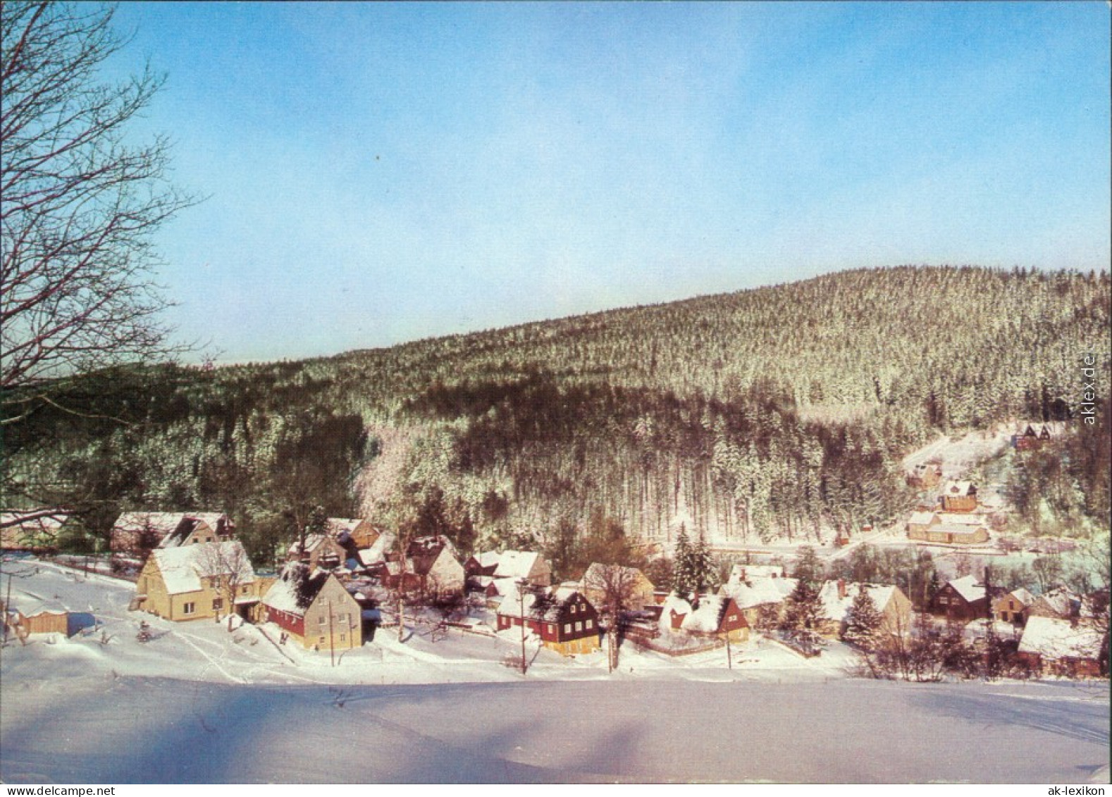 Rechenberg-Bienenmühle Panorama-Ansicht 1982 - Rechenberg-Bienenmühle