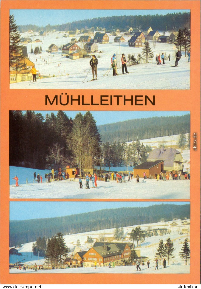 Mühlleithen-Klingenthal Überblick über Die Stadt Und Die Piste (3) 1981 - Klingenthal