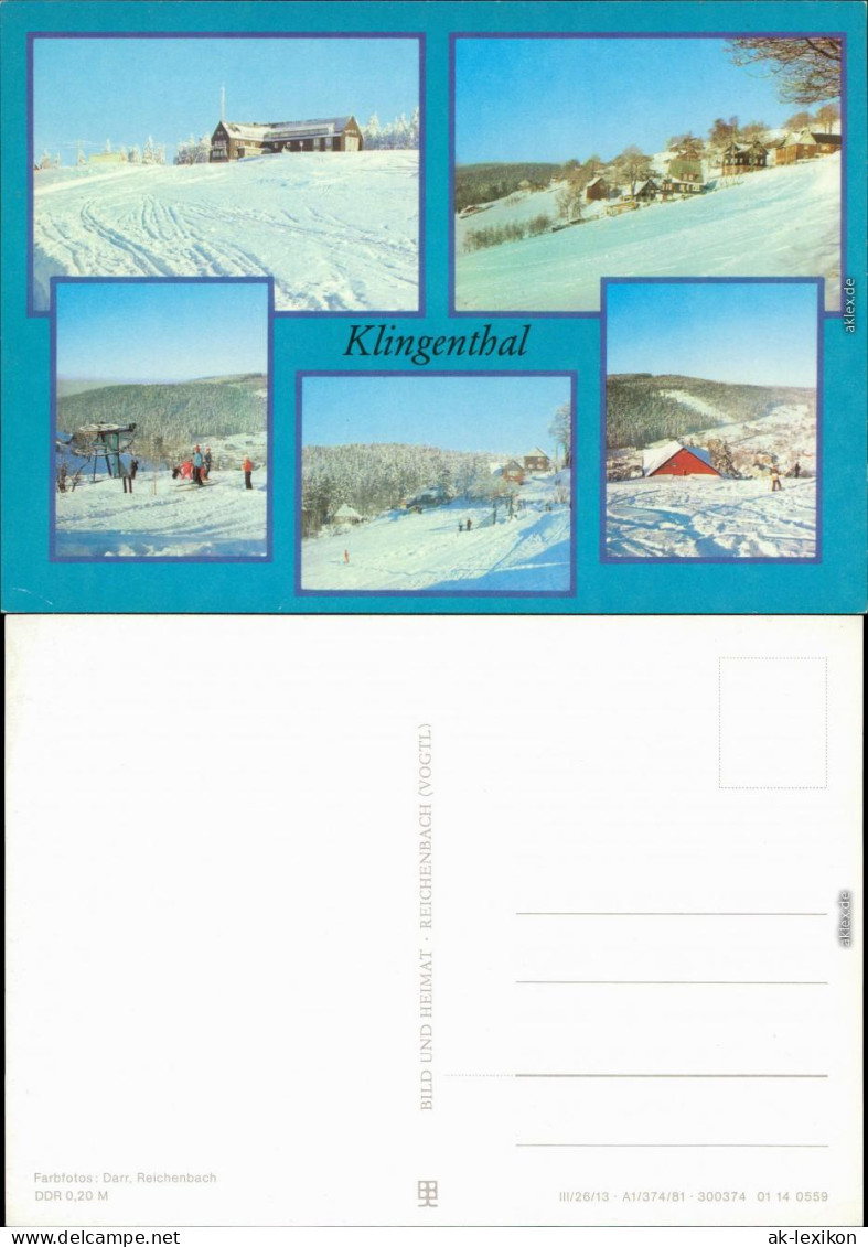 Klingenthal Gasthaus, Überblick, Verschieden Ansichten Von Der Piste 1981 - Klingenthal