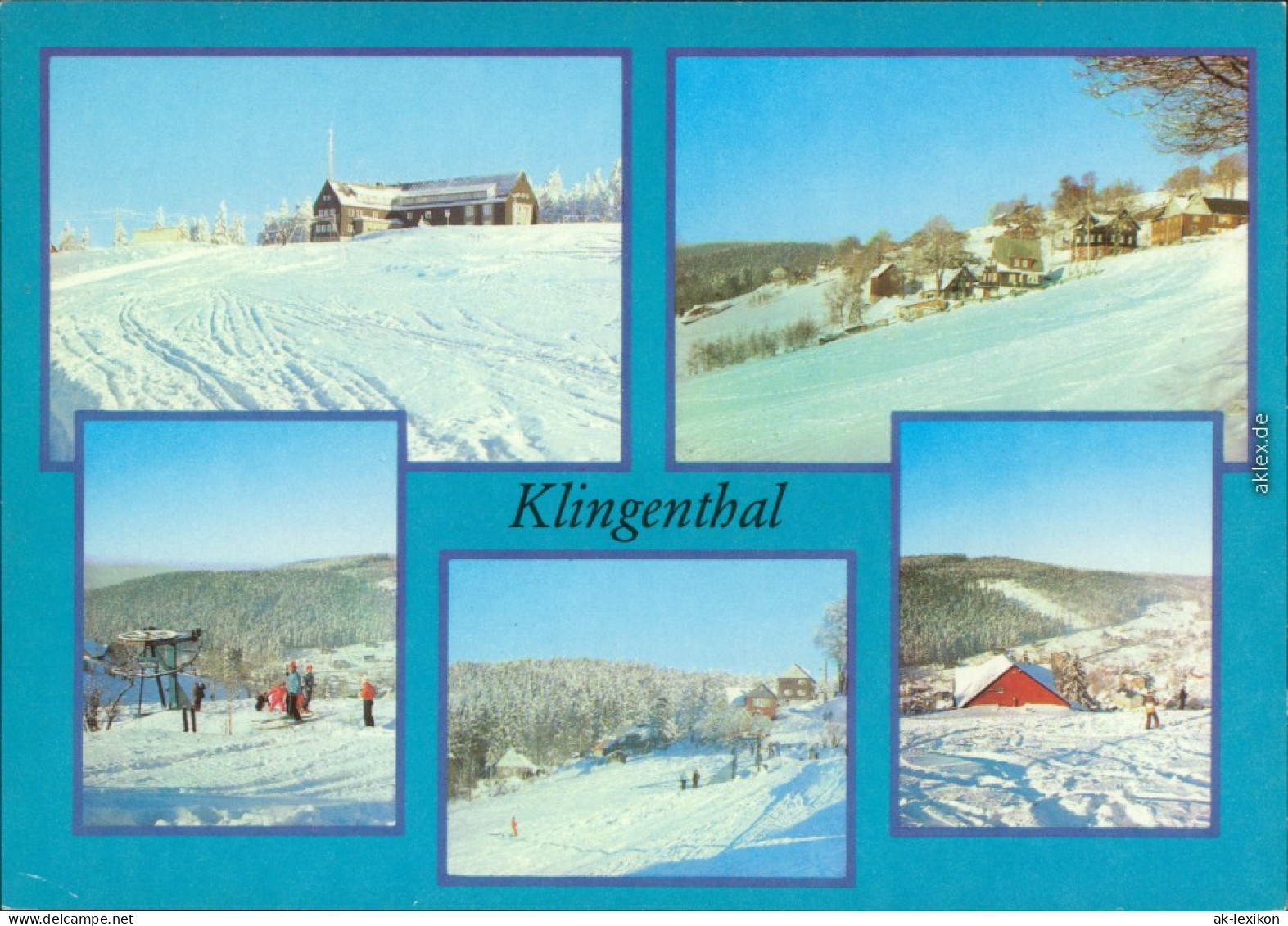 Klingenthal Gasthaus, Überblick, Verschieden Ansichten Von Der Piste 1981 - Klingenthal