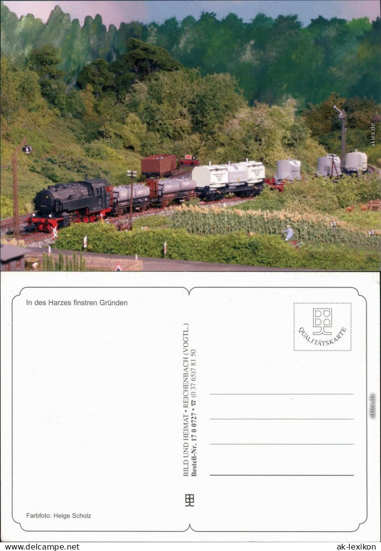 Modelleisenbahn: Harz Ansichtskarte Bild Heimat Reichenbach  1993 - Treni