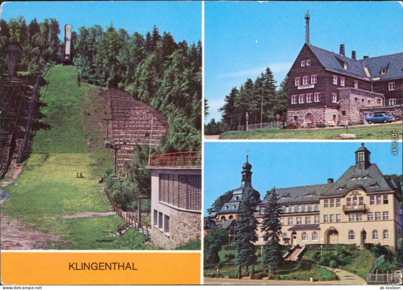 Klingenthal Große Aschbergschanze   Jugendherberge "Klement Gottwald"  Ht 1979 - Klingenthal