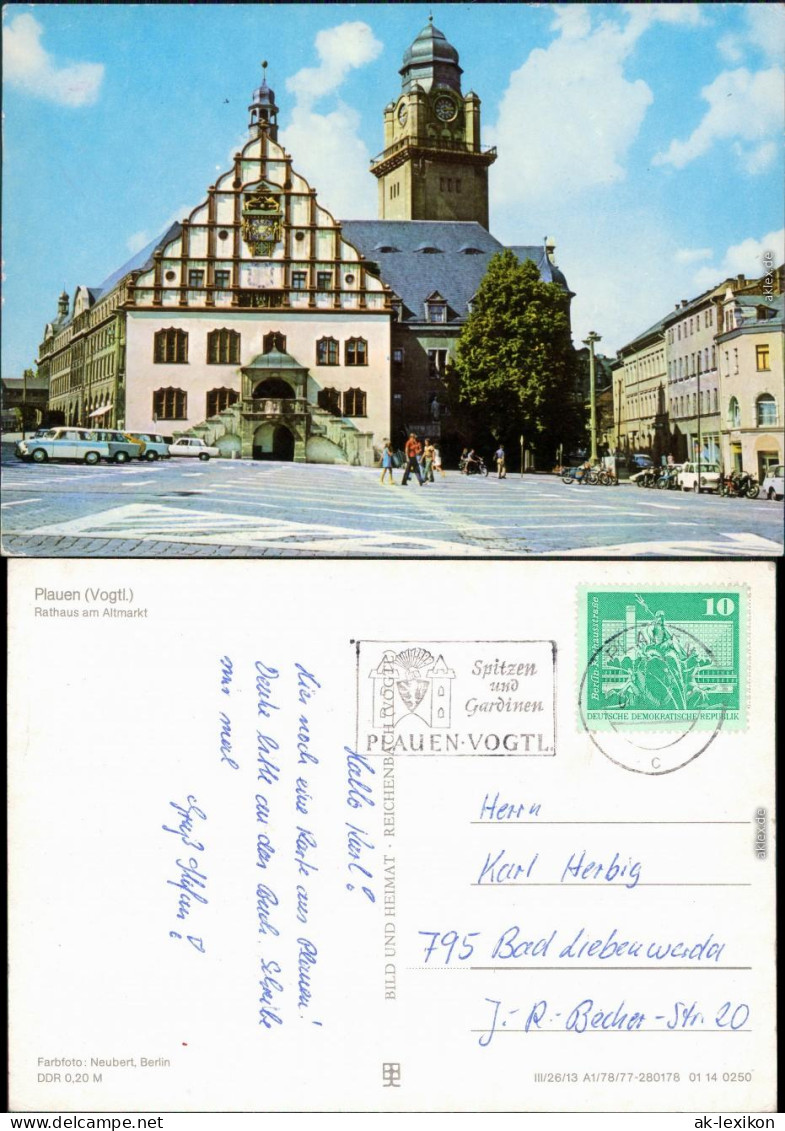 Plauen (Vogtland) Rathaus Am Altmarkt 1977 - Plauen