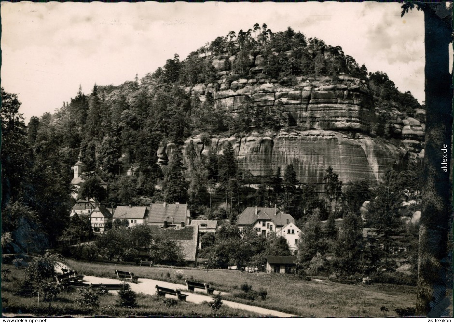 Oybin Kuranlage Mit Berg Oybin Ansichtskarte 1958 - Zittau