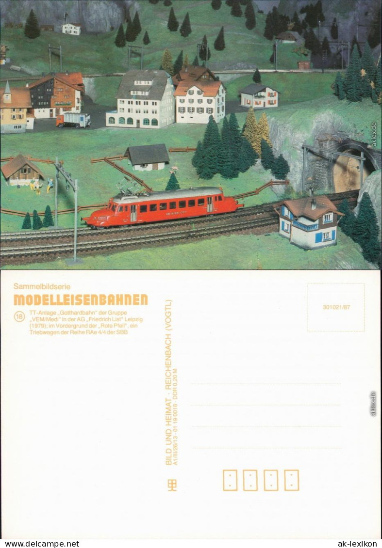 TT-Anlage "Gotthardbahn" Der Gruppe "VEM/Medi" Leipzig (1979  1987 - Treni