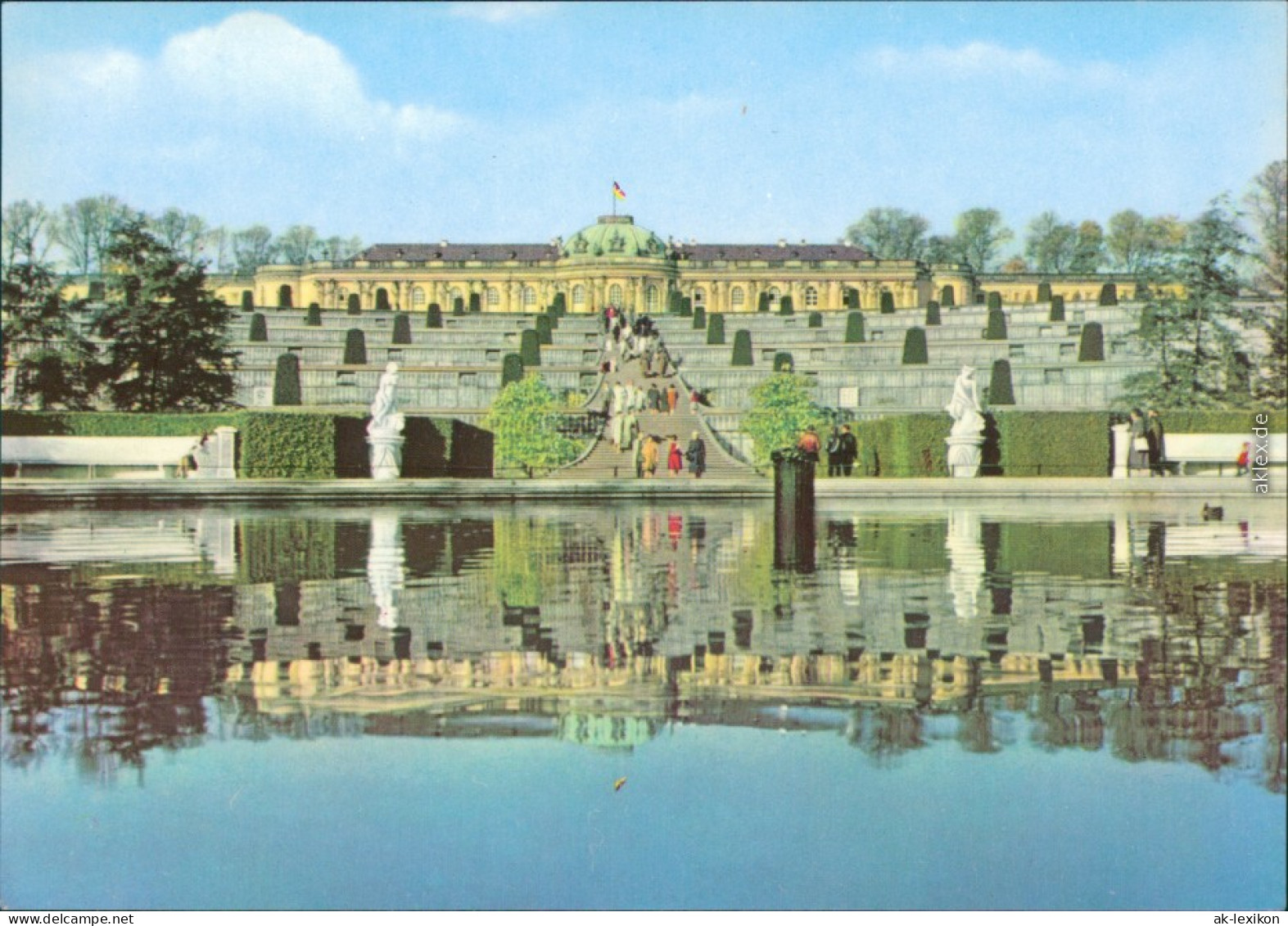 Potsdam Schloss Sanssouci Postkarte Bild Heimat 1973 - Potsdam