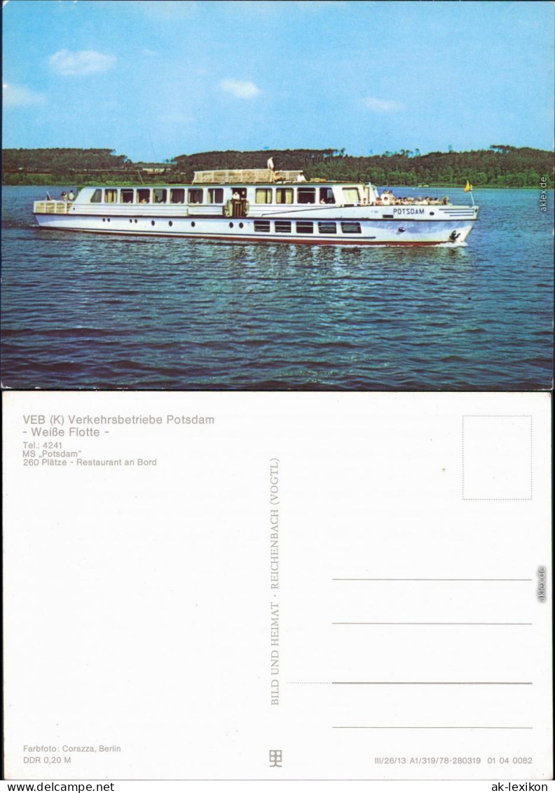 Potsdam Weiße Flotte Potsdam Ansichtskarte 1978 - Potsdam