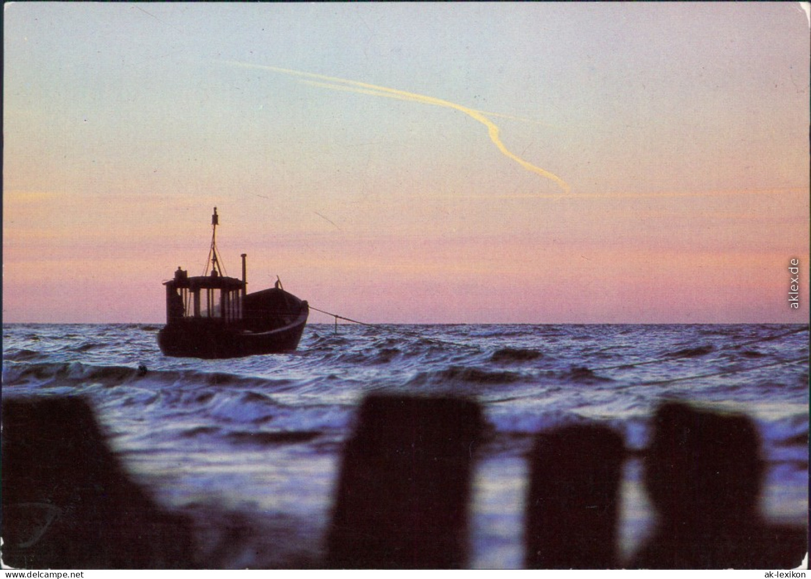 Ansichtskarte Mecklenburg Vorpommern Meer Und Fischerboot 1984 - Autres & Non Classés