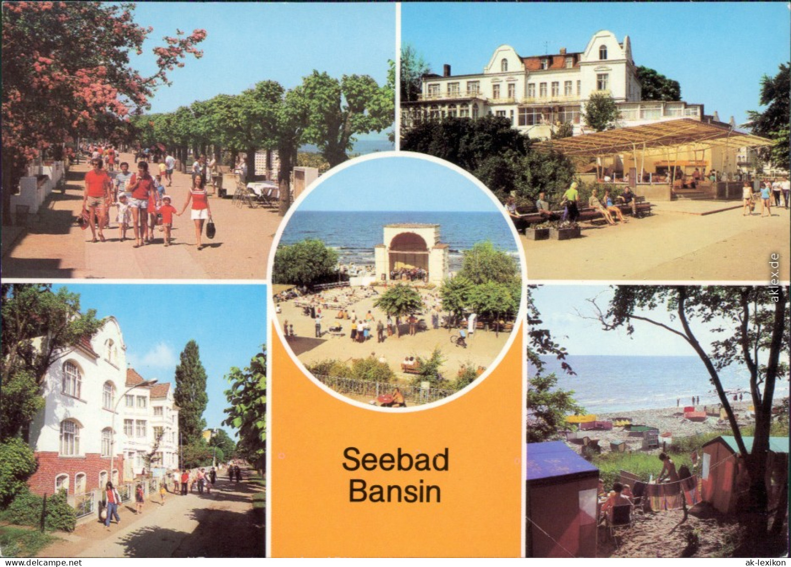 Bansin Heringsdorf Usedom Strandpromenade FDGB-Erholungsheim  Campingplatz 1986 - Autres & Non Classés