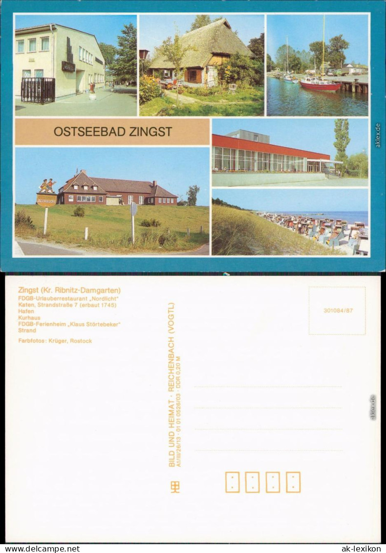 Zingst-Darss FDGB-Urlauberrestaurant "Nordlicht", Kate - Strandstraße 7   1983 - Zingst