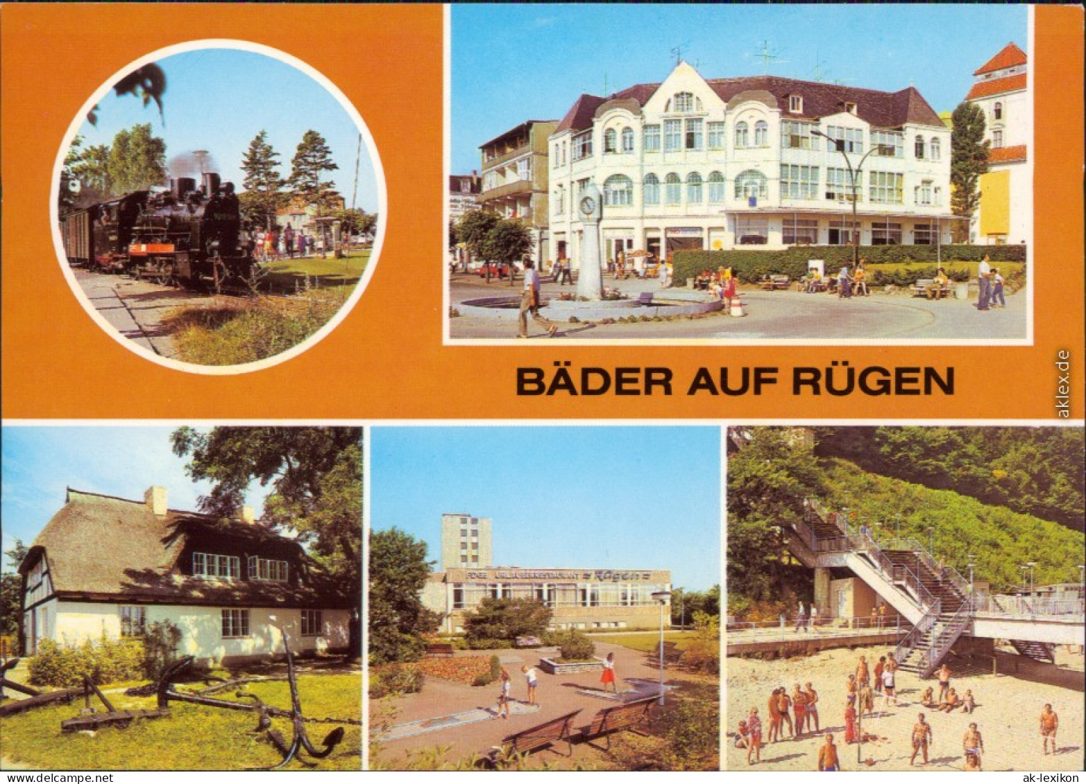 Binz (Rügen) Kleinbahn Baabe, Binz Kaufhaus & Restaurant, Göhren, Sellin 1984 - Autres & Non Classés