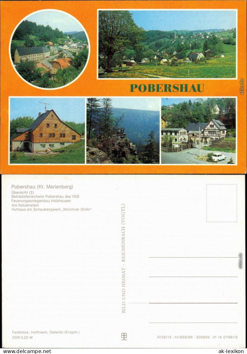 Pobershau Marienberg Ferienheim, Huthaus Am Schaubergwerk "Molchner Stolln 1985 - Marienberg