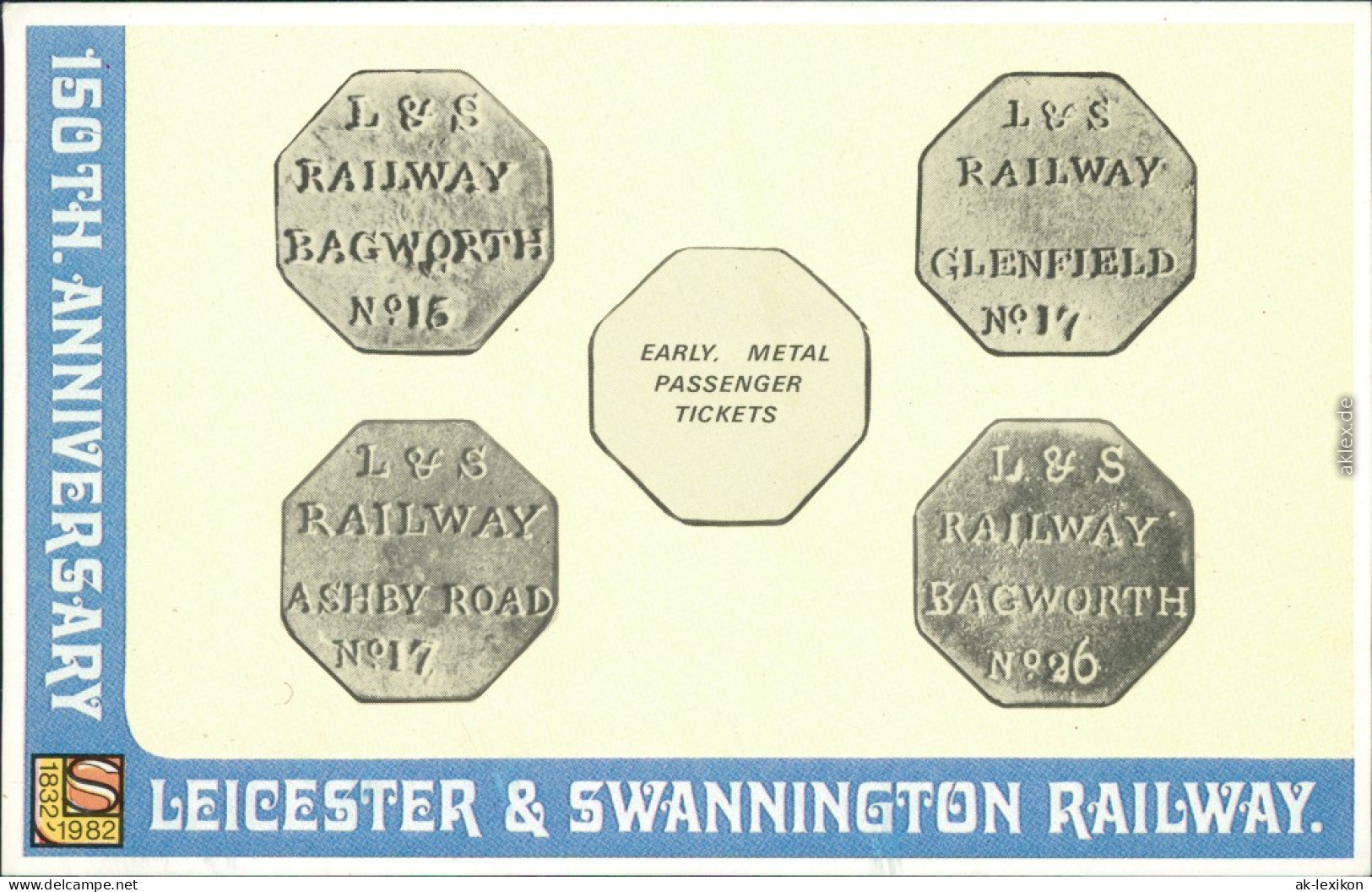 100 Jahre Leicester &amp; Swannington Railway Ansichtskarte 1982 - Unclassified