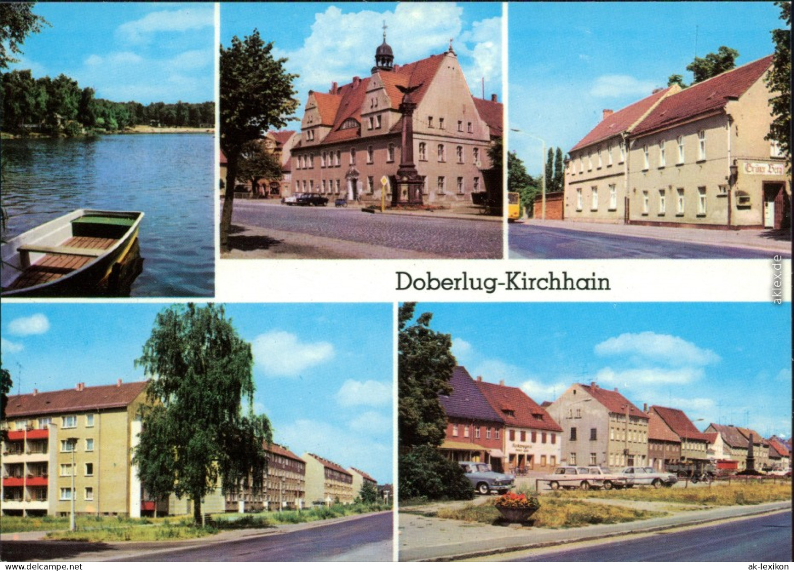 Doberlug-Kirchhain   Bad Erna, Rathaus, HO-Gaststätte "Grüner Berg", 1983 - Doberlug-Kirchhain