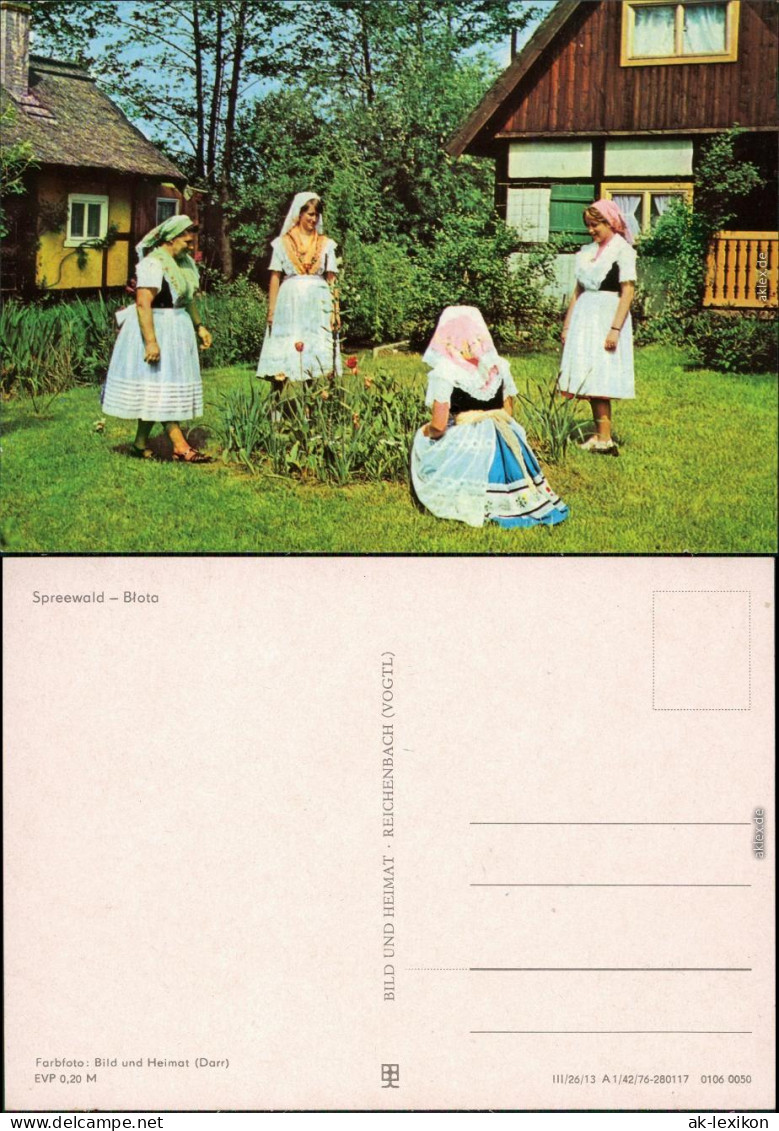 Lübbenau (Spreewald) Lubnjow Einwohnern In Wendische-Trachten Sommer 1976 - Luebbenau