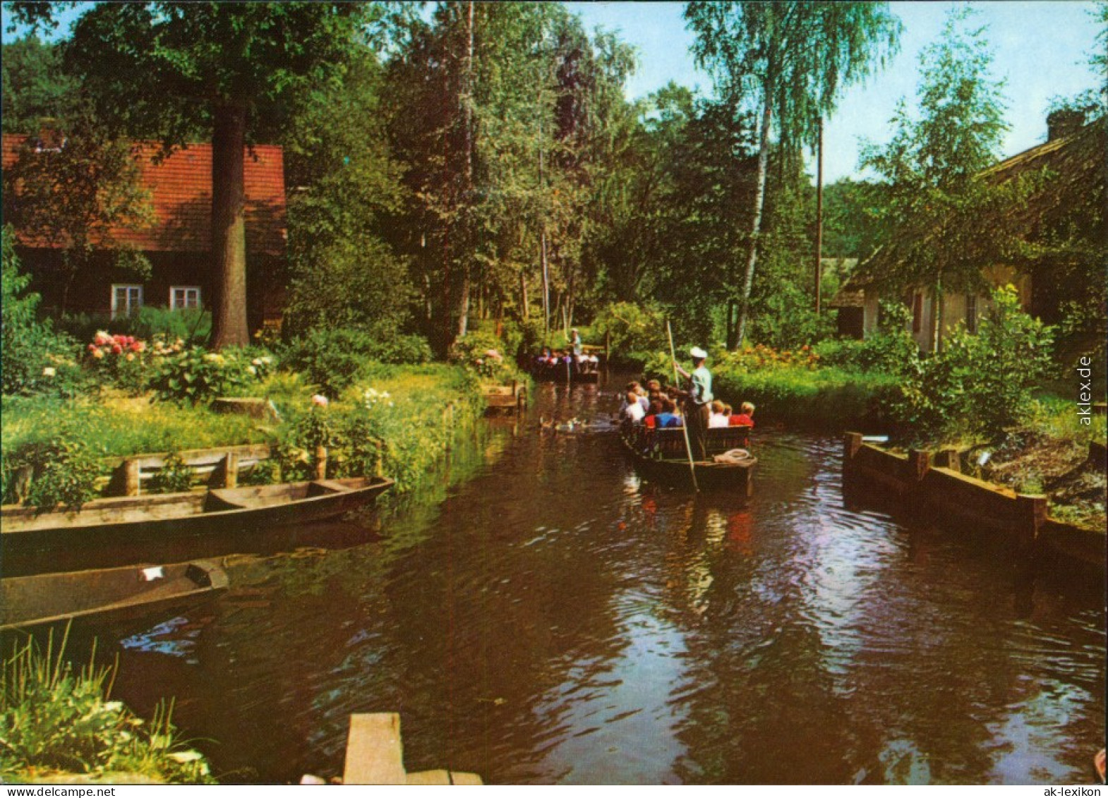 Lübbenau (Spreewald) Lubnjow Spreewaldkahn Mit Gästendrauf 1975 - Lübbenau