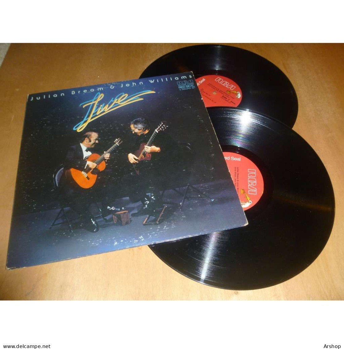JULIAN BREAM & JOHN WILLIAMS Live DUO GUITARE CLASSIQUE - RCA US Lp 1979 - Clásica