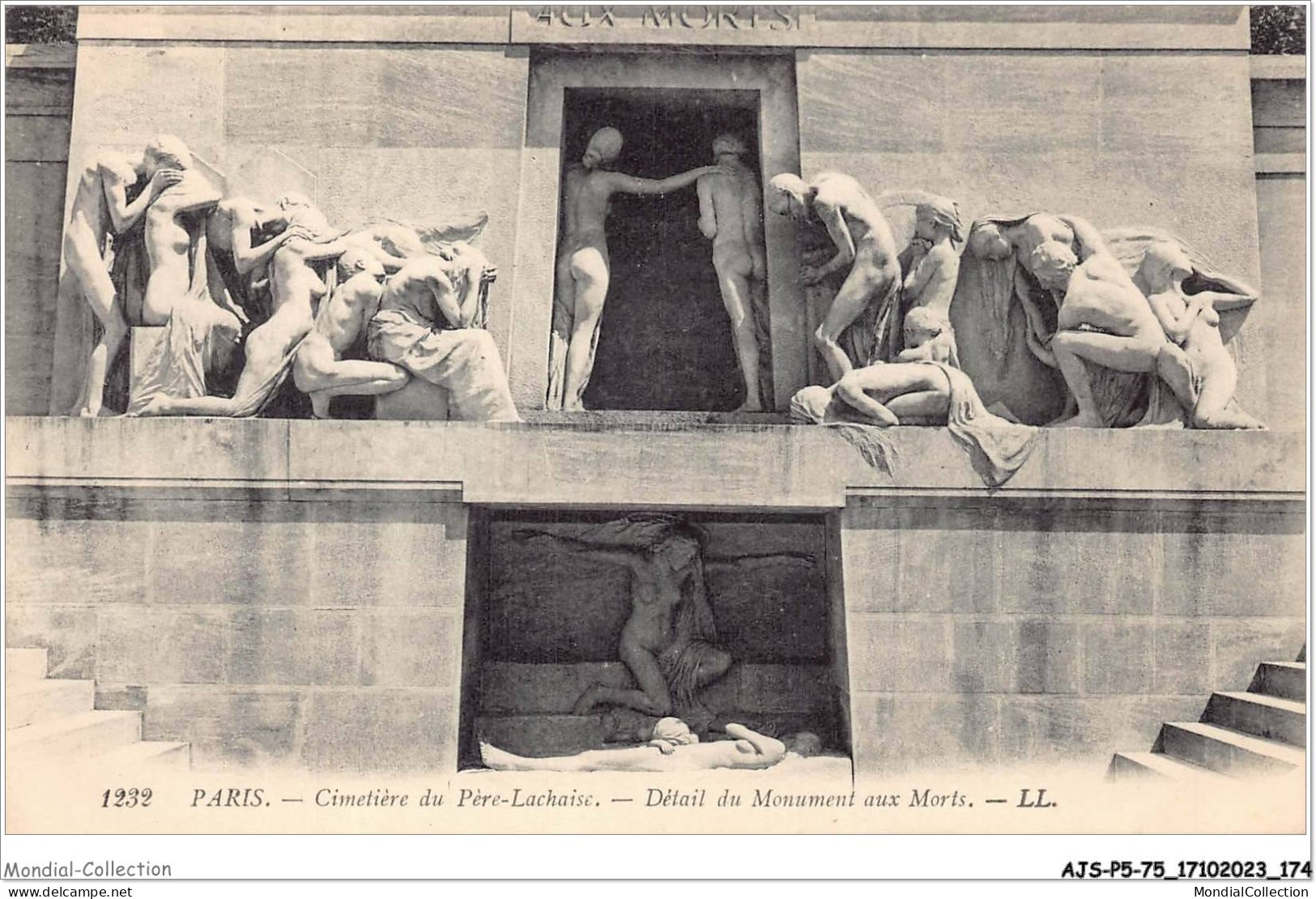 AJSP5-75-0491 - PARIS - Cimetière Du Père-lachaise - Détail Du Monument Aux Morts - Other Monuments