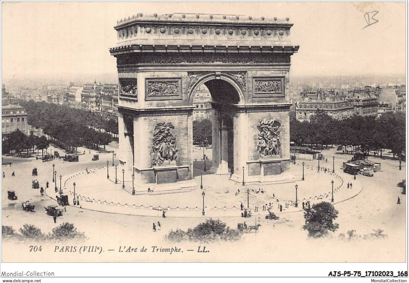 AJSP5-75-0488 - PARIS - L'arc De Triomphe - Arc De Triomphe