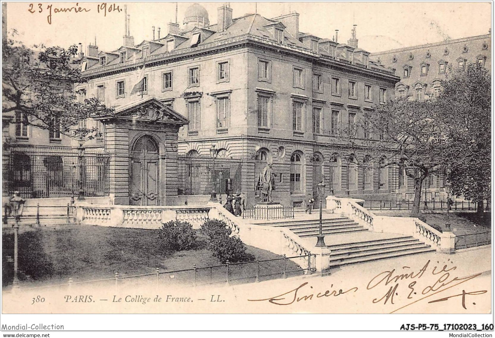 AJSP5-75-0484 - PARIS - Le Collège De France - Onderwijs, Scholen En Universiteiten