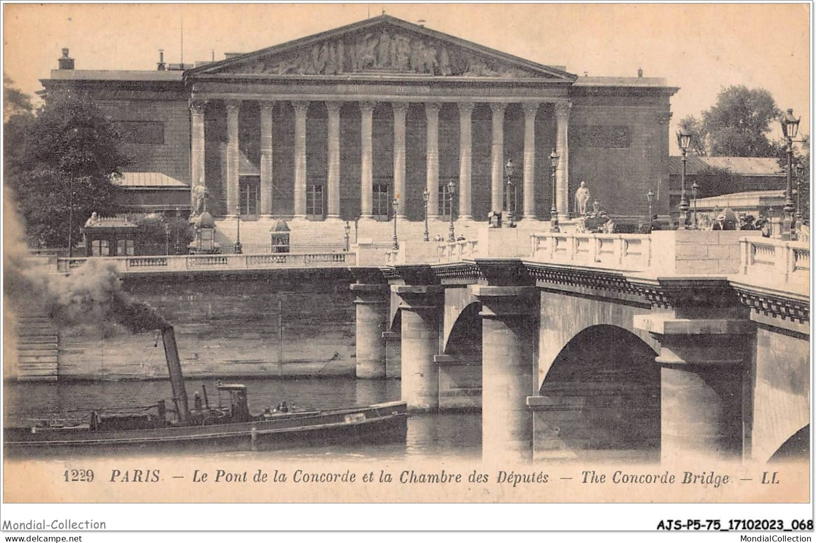 AJSP5-75-0438 - PARIS - Le Pont De La Concorde Et La Chambre Des Députés - Bruggen