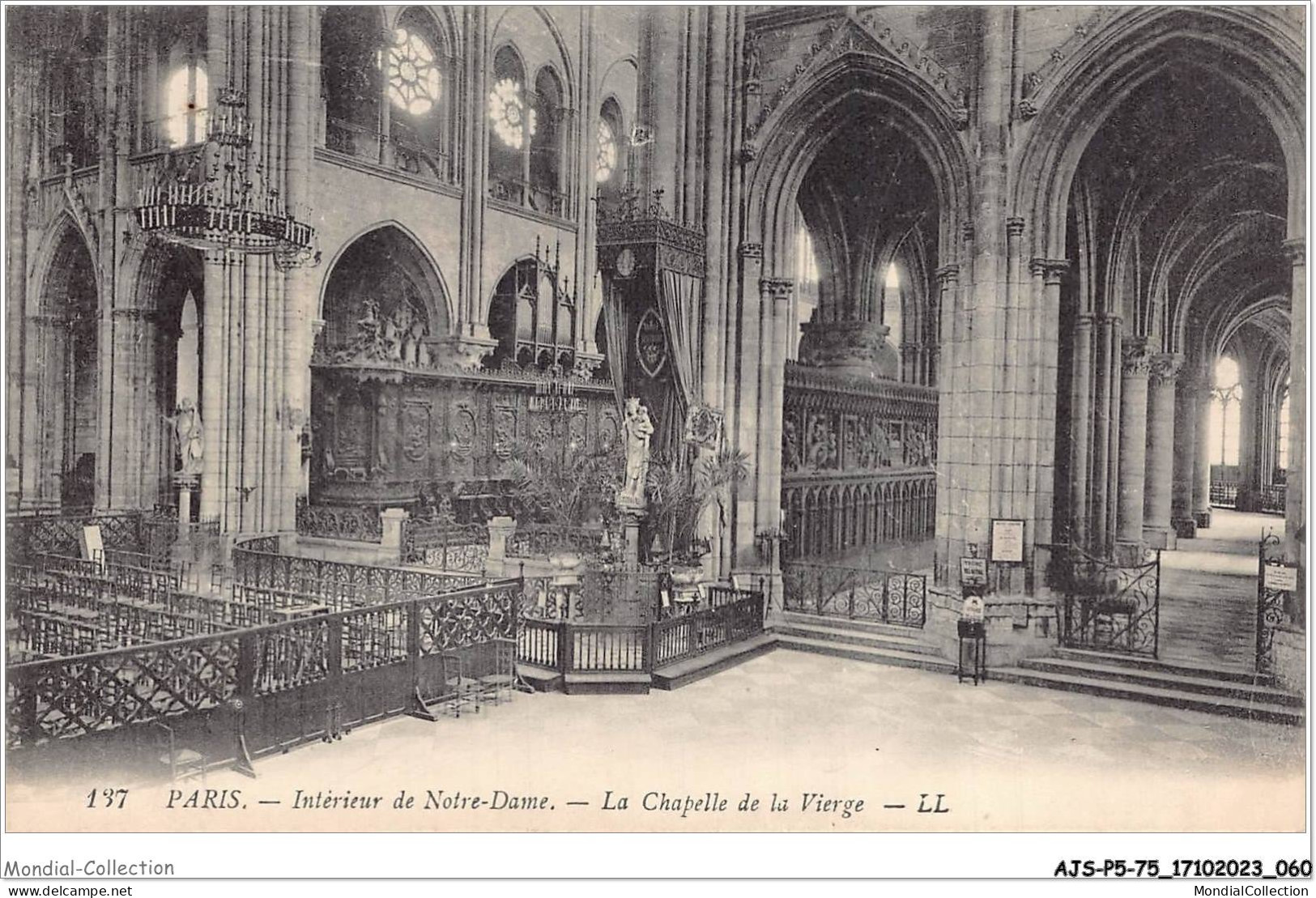 AJSP5-75-0434 - PARIS - Intérieur De Notre-dame - La Chapelle De La Vierge - Notre Dame De Paris