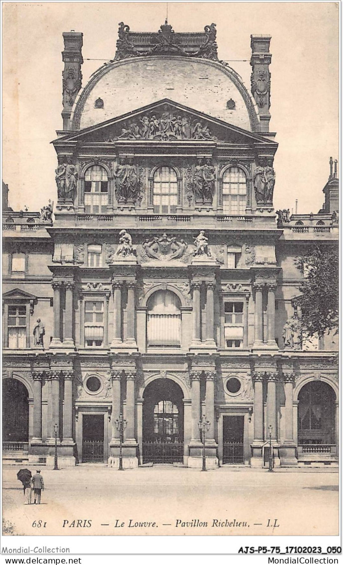 AJSP5-75-0429 - PARIS - Le Louvre - Pavillon Richelieu - Louvre