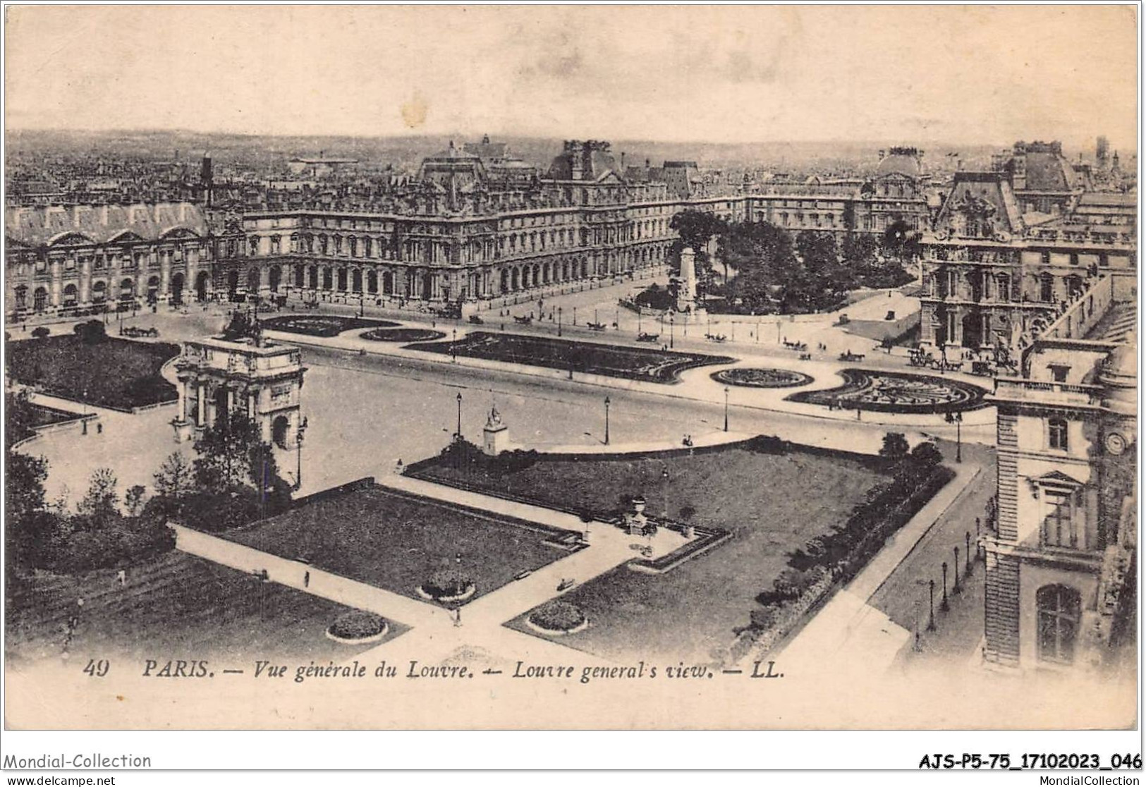 AJSP5-75-0427 - PARIS - Vue Générale Du Louvre - Louvre