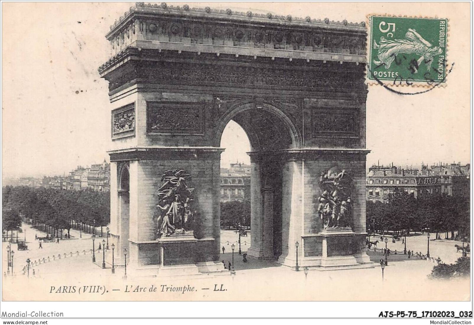 AJSP5-75-0420 - PARIS - L'arc De Triomphe - Arc De Triomphe