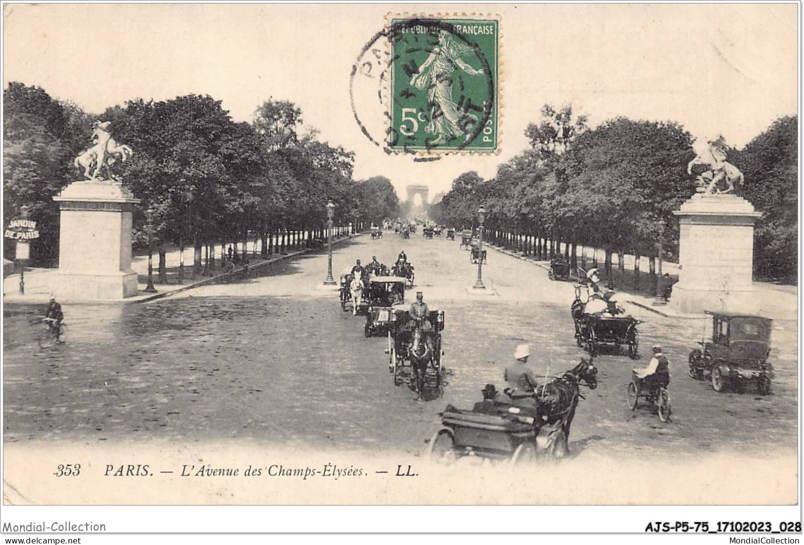 AJSP5-75-0418 - PARIS - L'avenue Des Champs-élysées - Champs-Elysées