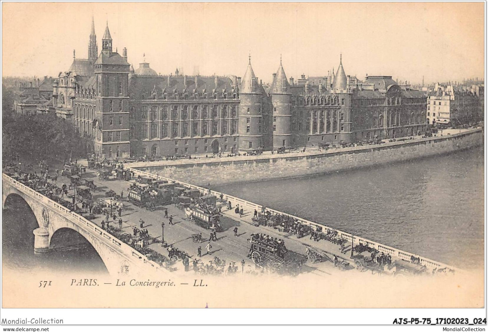 AJSP5-75-0416 - PARIS - La Conciergerie - La Seine Et Ses Bords