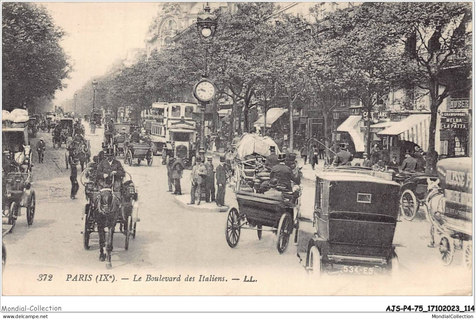 AJSP4-75-0360 - PARIS - Le Boulevard Des Italiens - Squares