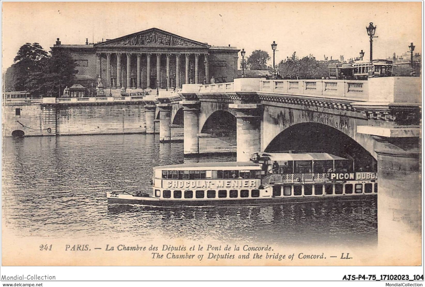 AJSP4-75-0355 - PARIS - La Chambre Des Députés Et Le Pont De La Concorde - De Seine En Haar Oevers