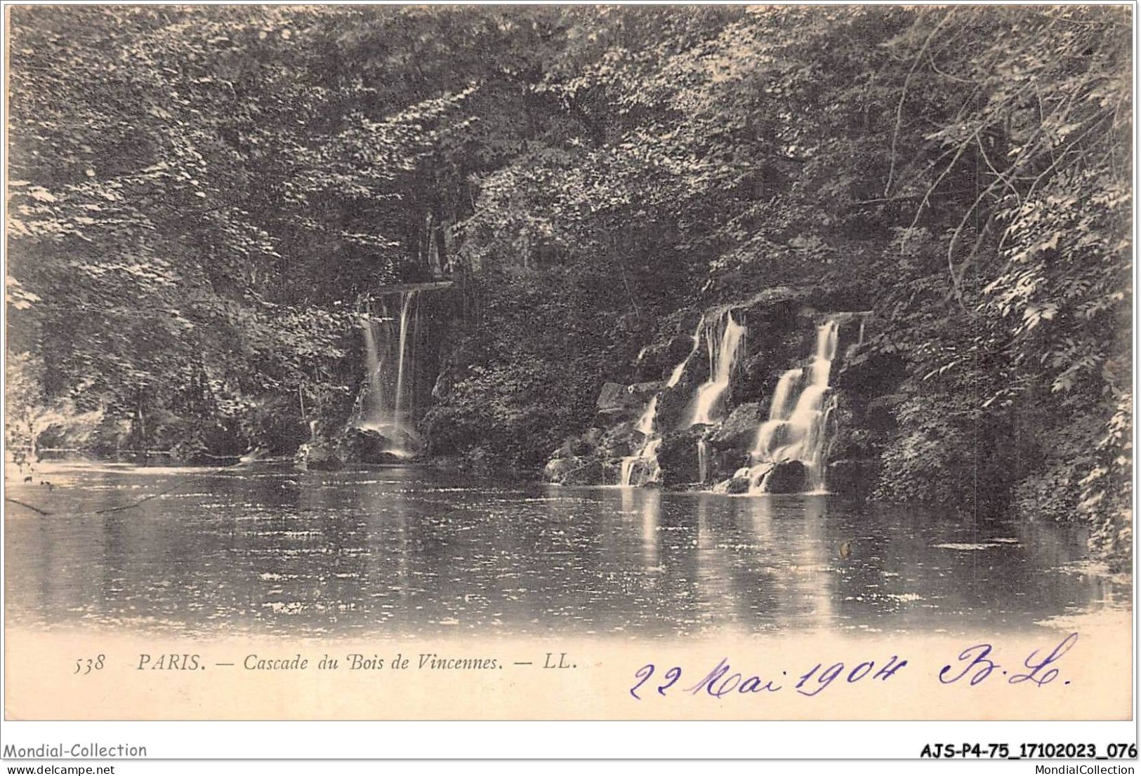 AJSP4-75-0341 - PARIS - Cascade Du Bois De Vincennes - La Seine Et Ses Bords